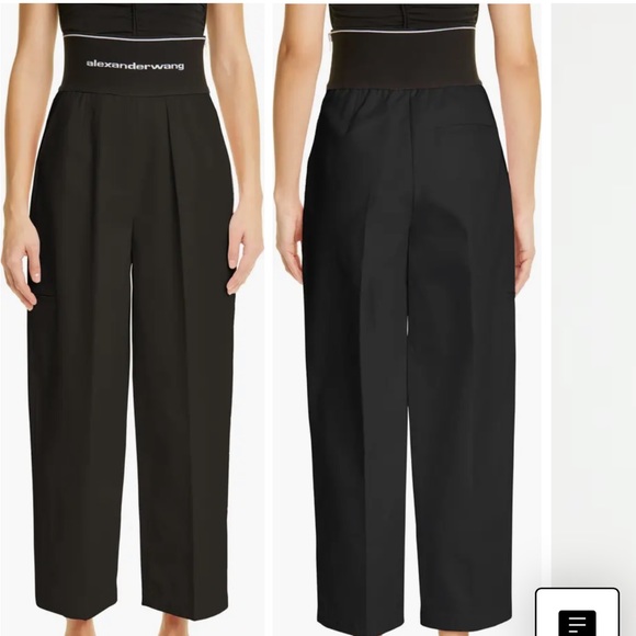 Alexander Wang Pants - Alexander Wang Carrot Pants with Exposed Zipper